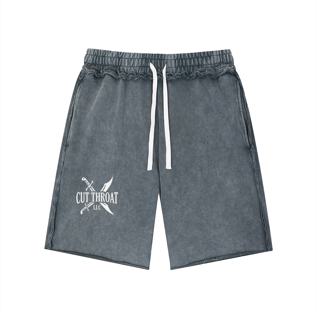 Szn 2 Mineral Wash Raw Edge Shorts