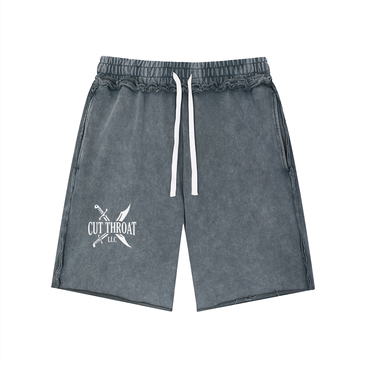 Szn 2 Mineral Wash Raw Edge Shorts