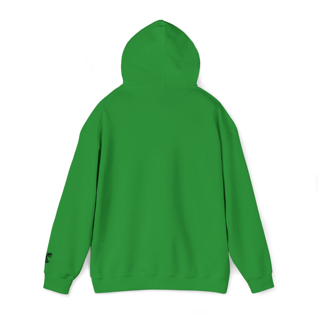 Cut Throat Embroidered Snake Logo Hoodie — Closed Mouth Design