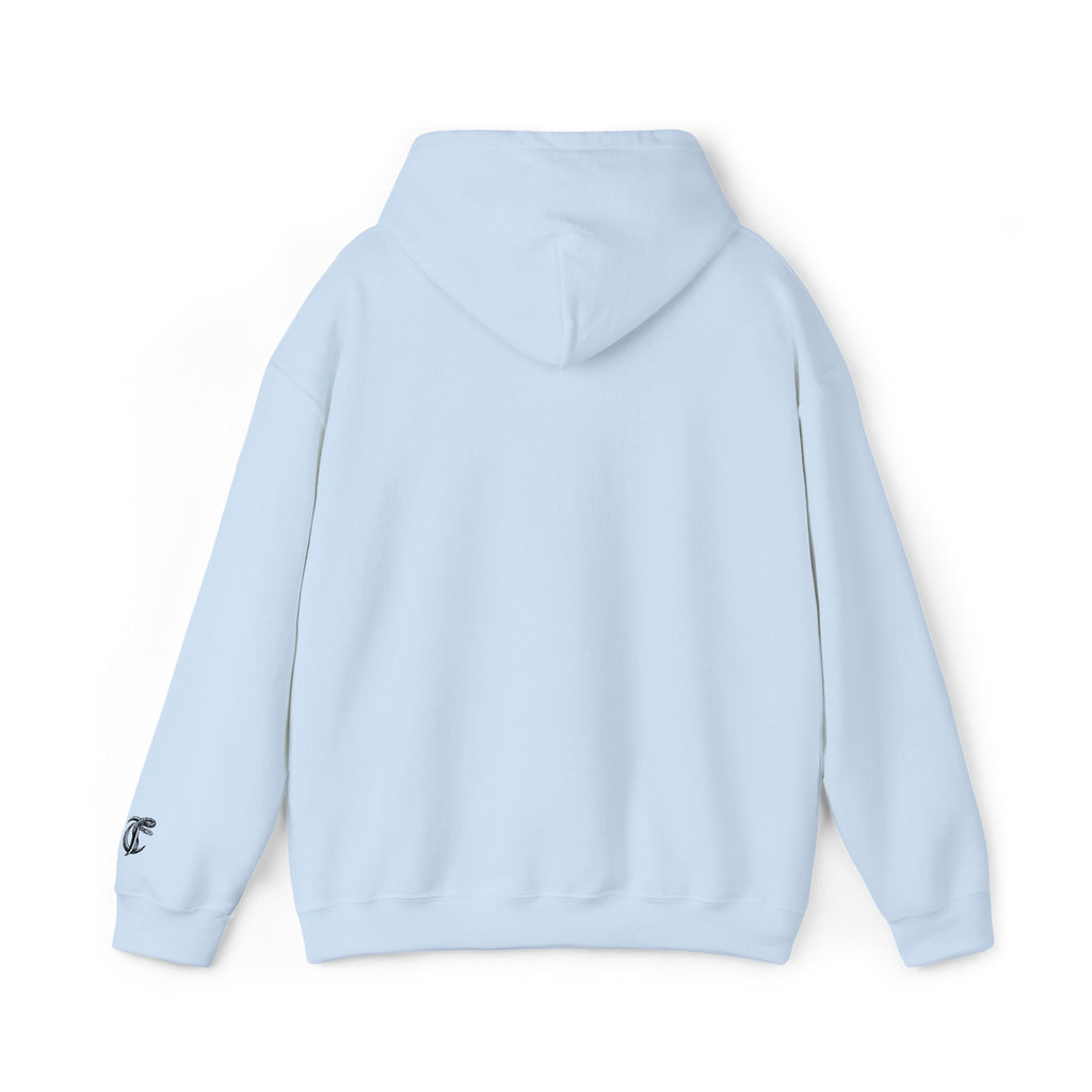 Cut Throat Embroidered Snake Logo Hoodie — Closed Mouth Design