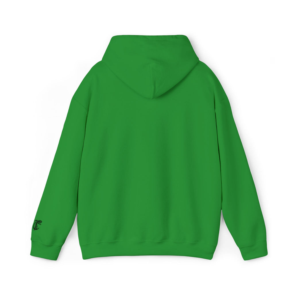 Cut Throat Embroidered Snake Logo Hoodie — Closed Mouth Design