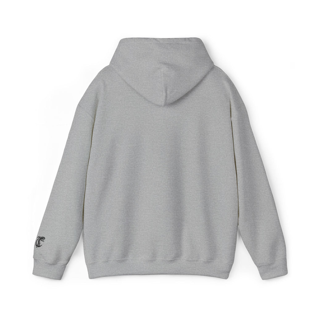 Cut Throat Embroidered Snake Logo Hoodie — Closed Mouth Design