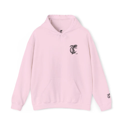Cut Throat Embroidered Snake Logo Hoodie — Closed Mouth Design