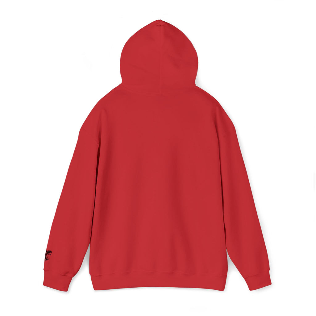 Cut Throat Embroidered Snake Logo Hoodie — Closed Mouth Design