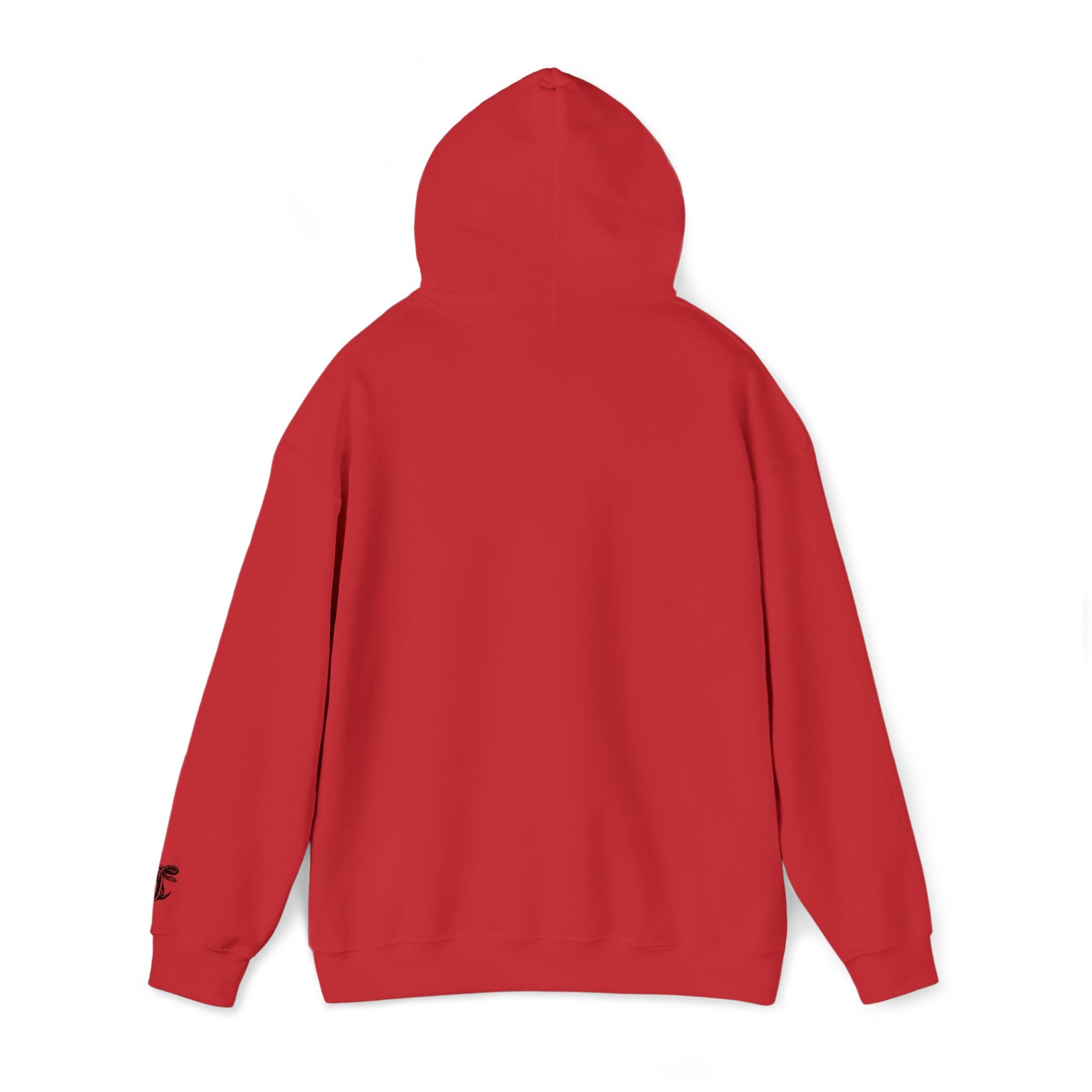 Cut Throat Embroidered Snake Logo Hoodie — Closed Mouth Design