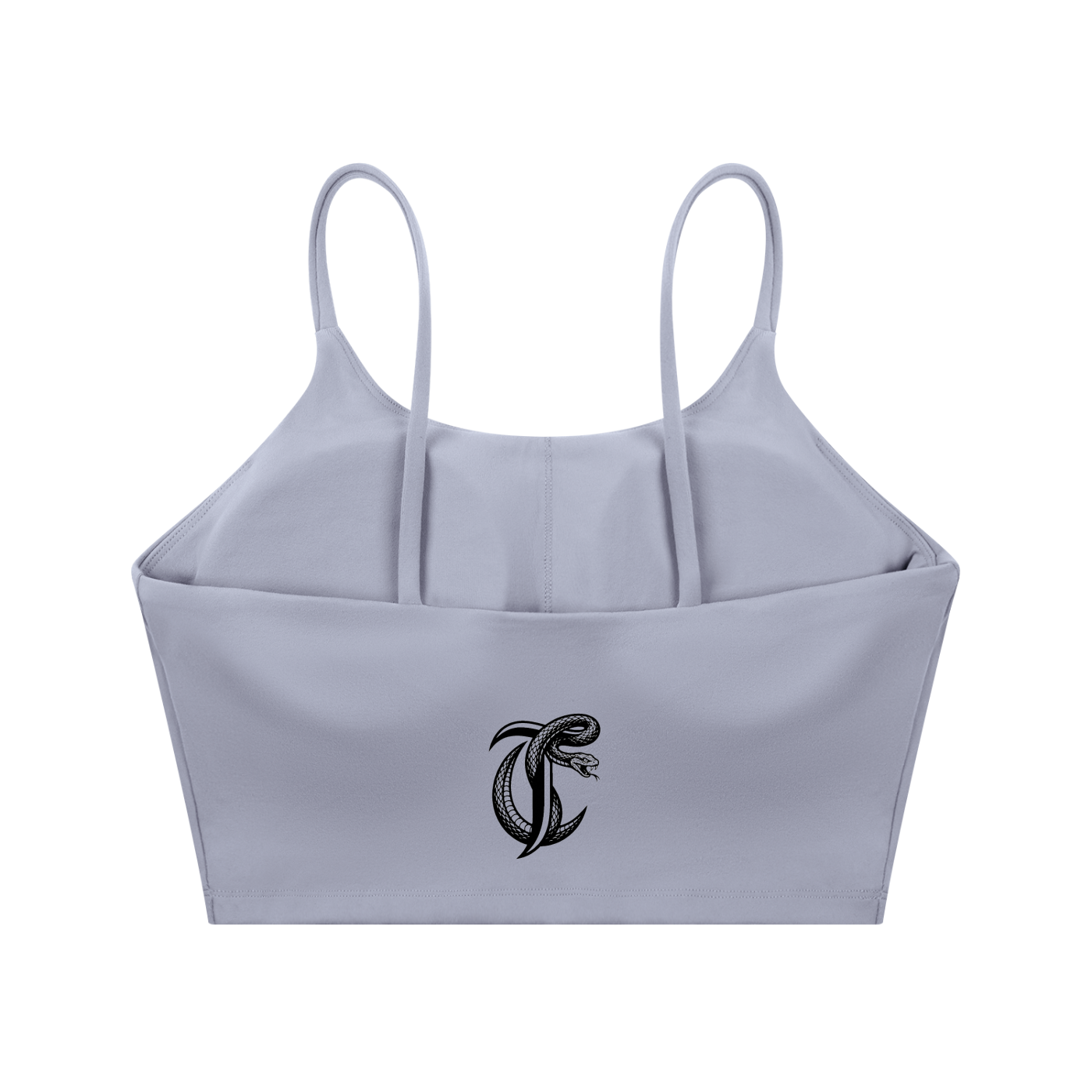 Cut Throat Snake Logo ---Spaghetti Strap Sports Bra (Back)