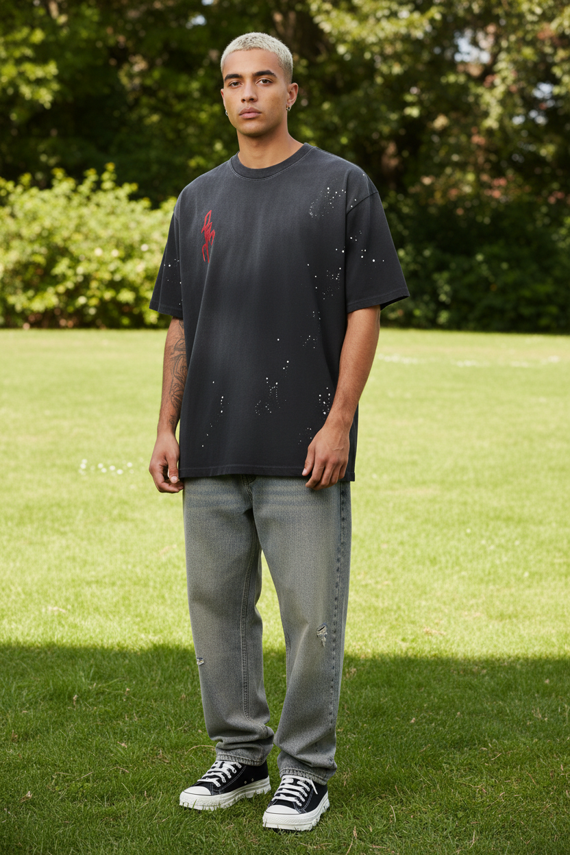 Szn 3 Sun Faded/Paint Splatter T-Shirt