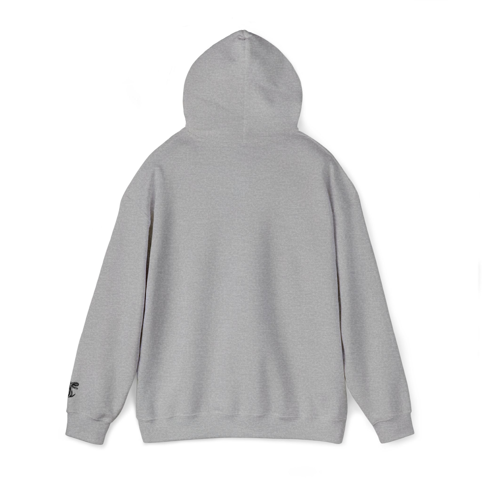 Cut Throat Embroidered Snake Logo Hoodie — Closed Mouth Design