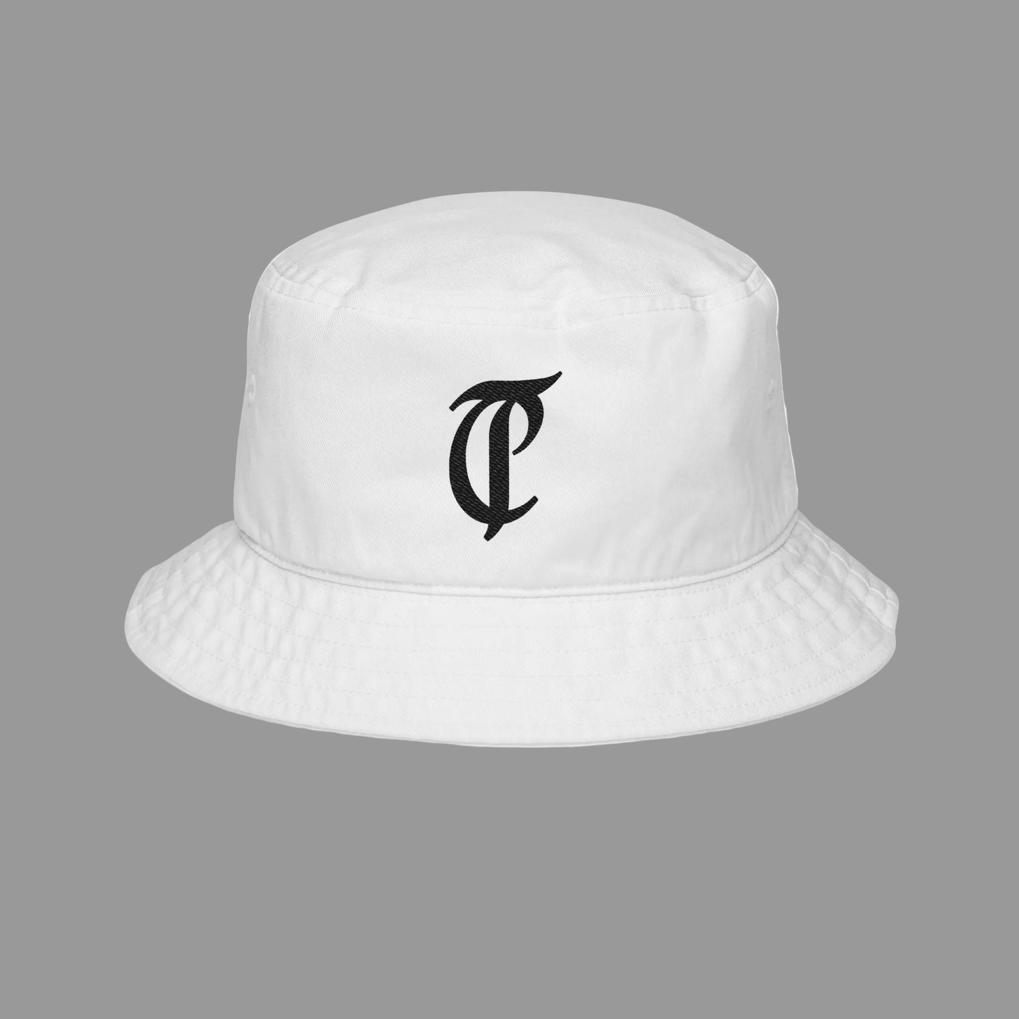 OG White Bucket Hat ---Embroidered