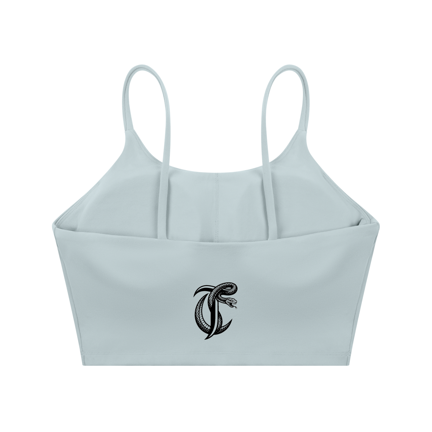 Cut Throat Snake Logo ---Spaghetti Strap Sports Bra (Back)