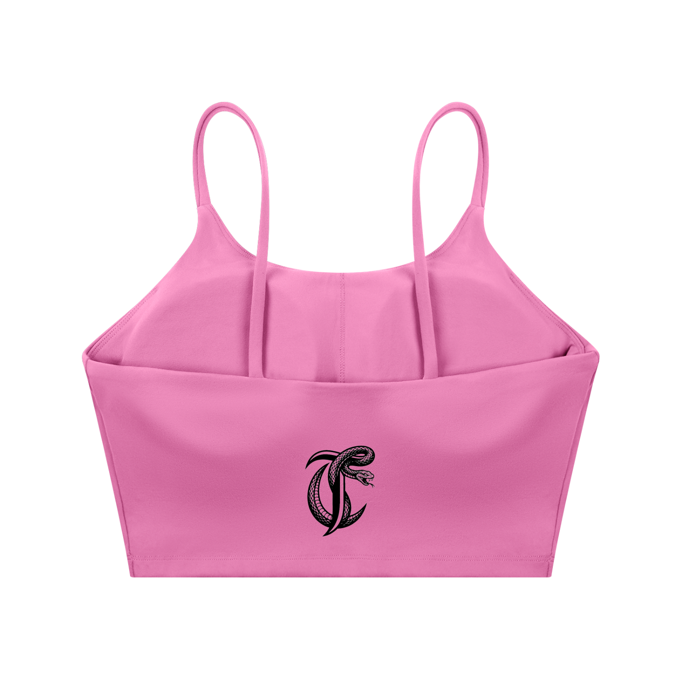 Cut Throat Snake Logo ---Spaghetti Strap Sports Bra (Back)